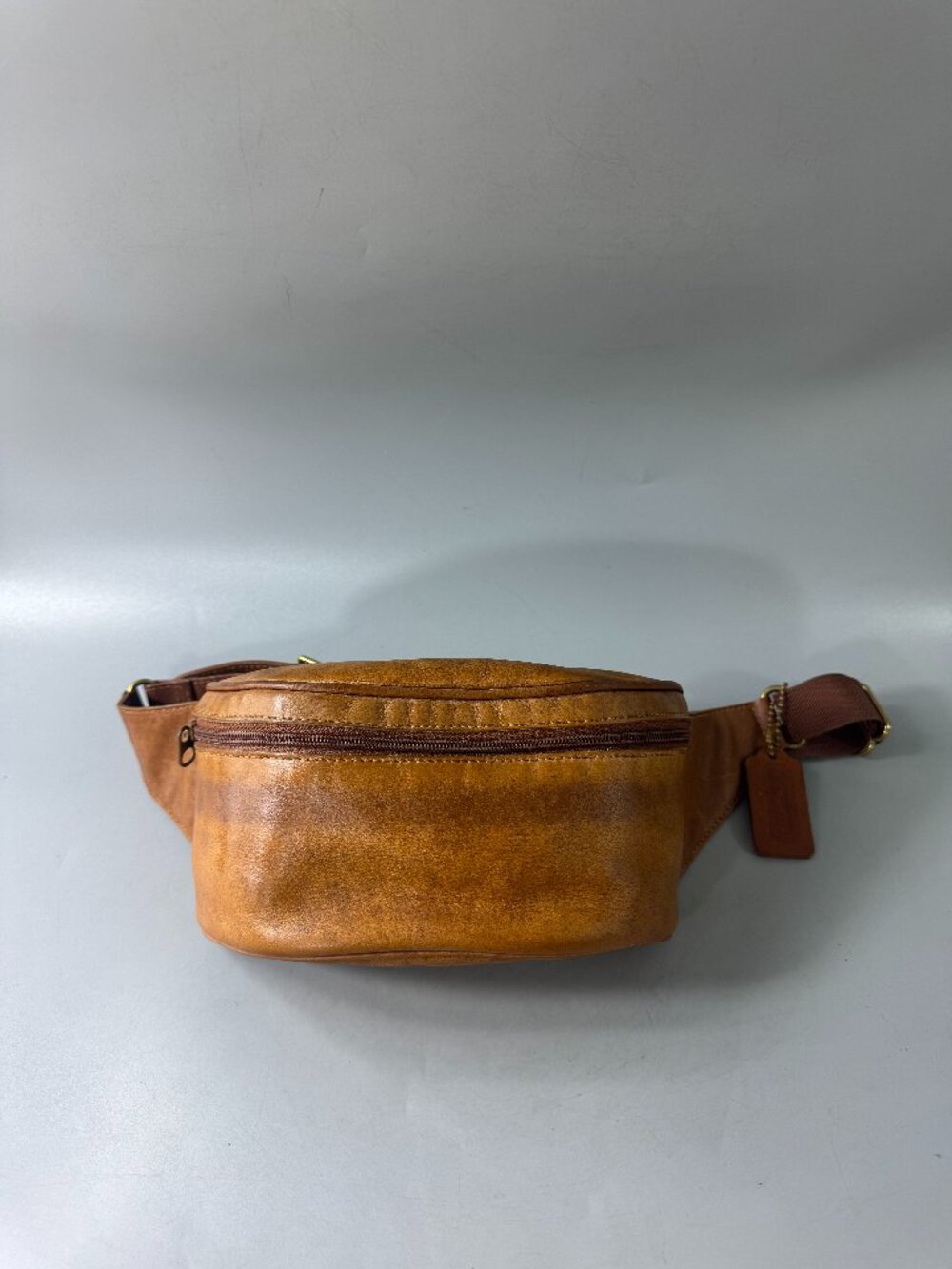Authentic Vintage Coach British Tan Waist Pouch, Made in USA